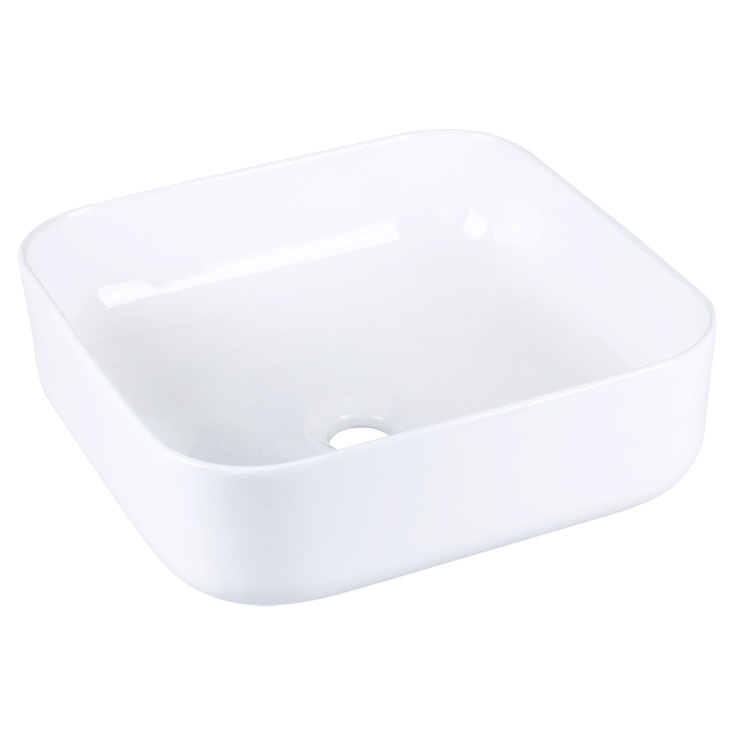 Opbouw waskom Differnz Guido rond 40cm keramiek wit