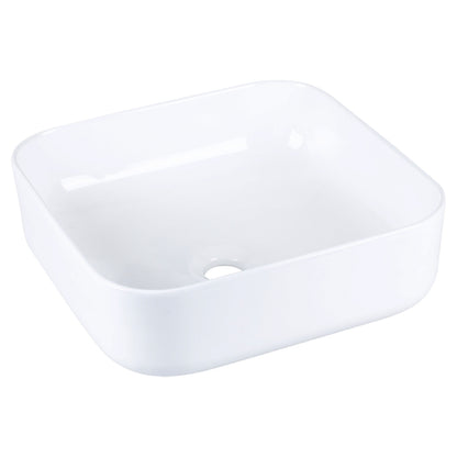 Opbouw waskom Differnz Guido rond 40cm keramiek wit