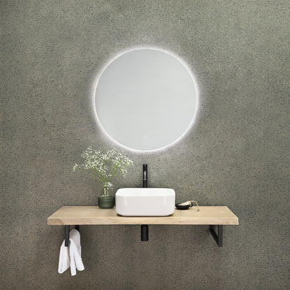 Opbouw waskom Differnz Guido rond 40cm keramiek wit