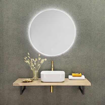 Opbouw waskom Differnz Guido rond 40cm keramiek wit