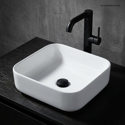 Opbouw waskom Differnz Guido rond 40cm keramiek wit