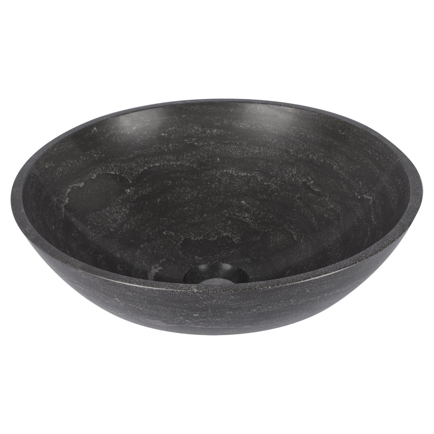 Opbouw waskom Differnz Bowl rond 40cm limestone antractiet