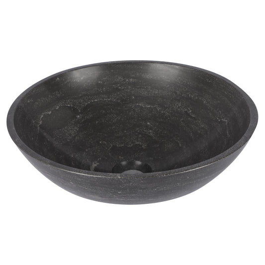 Opbouw waskom Differnz Bowl rond 40cm limestone antractiet