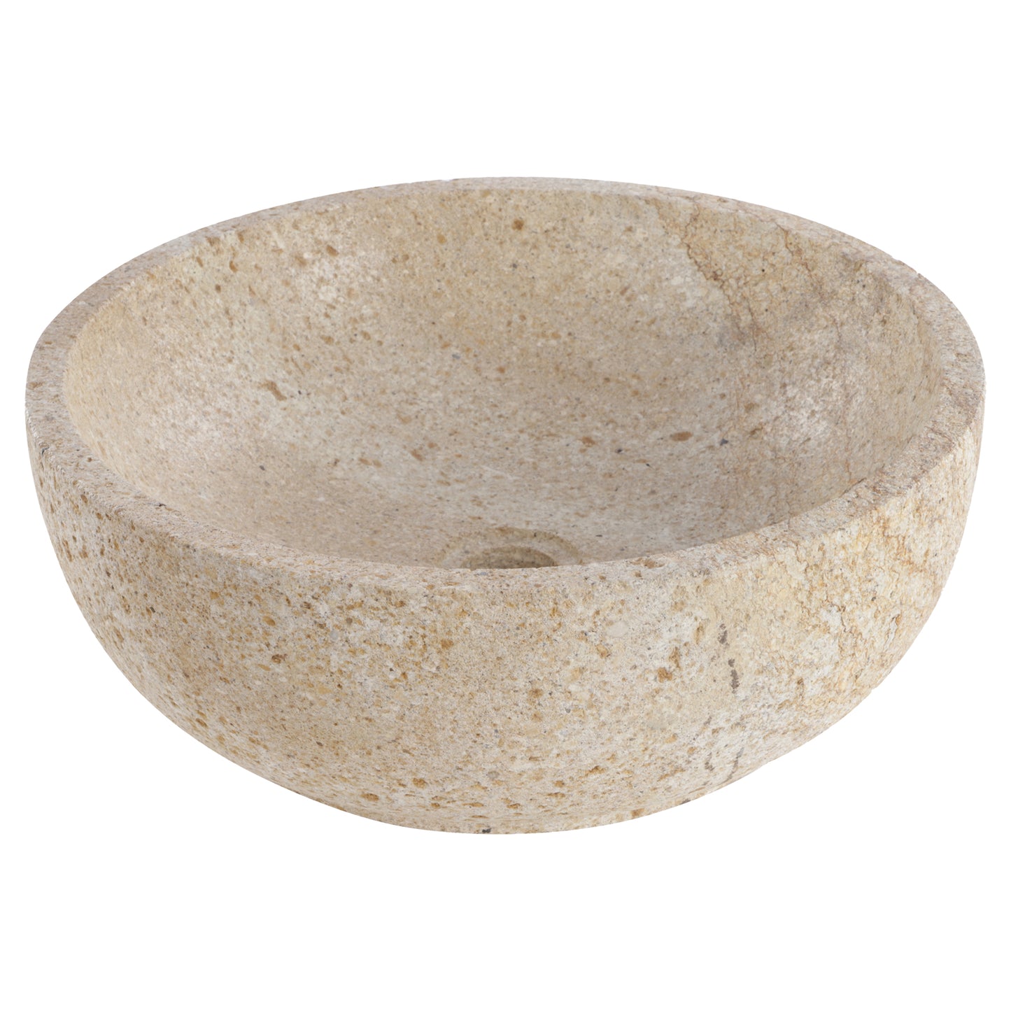 Opbouw waskom Differnz Bowl rond 40cm serut stone beige