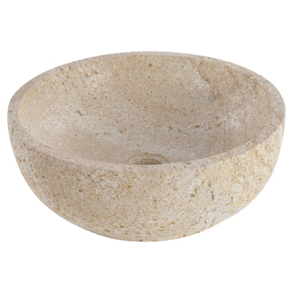 Opbouw waskom Differnz Bowl rond 40cm serut stone beige