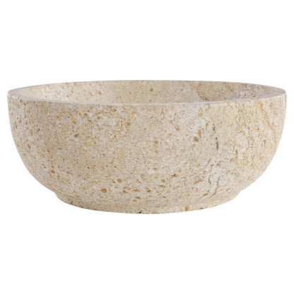 Opbouw waskom Differnz Bowl rond 40cm serut stone beige