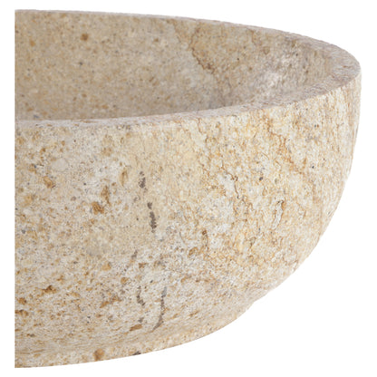 Opbouw waskom Differnz Bowl rond 40cm serut stone beige