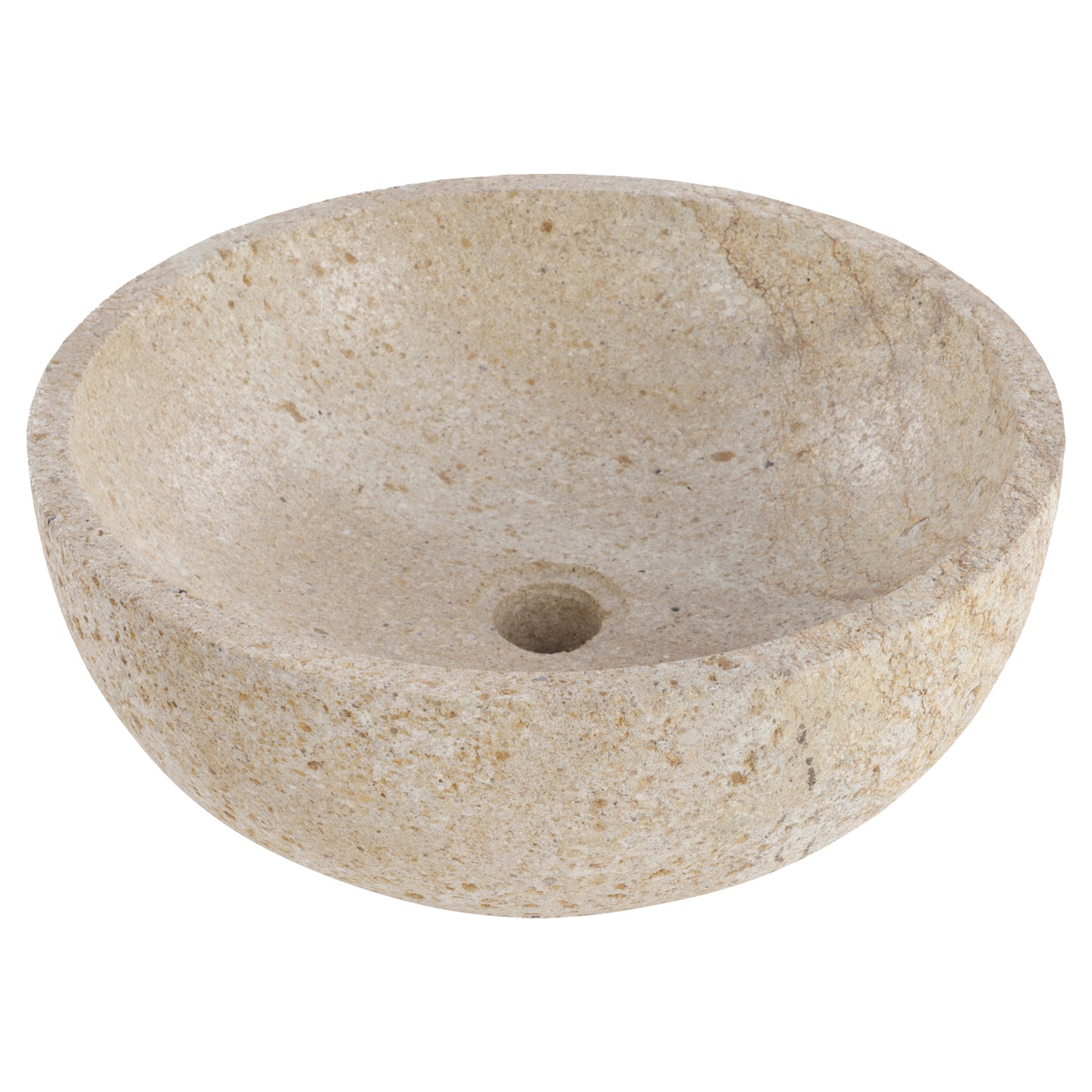 Opbouw waskom Differnz Bowl rond 40cm serut stone beige
