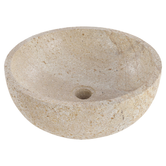 Opbouw waskom Differnz Bowl rond 40cm serut stone beige