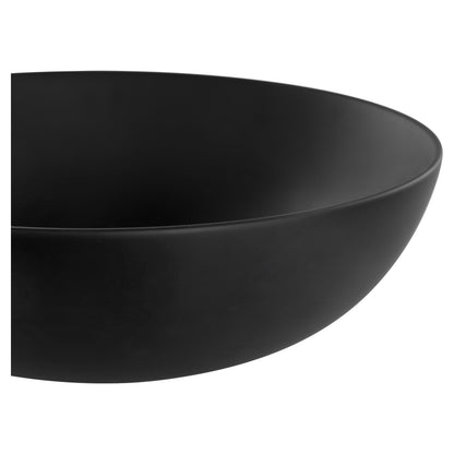 Opbouw waskom Differnz Slim rond 40cm keramiek mat zwart