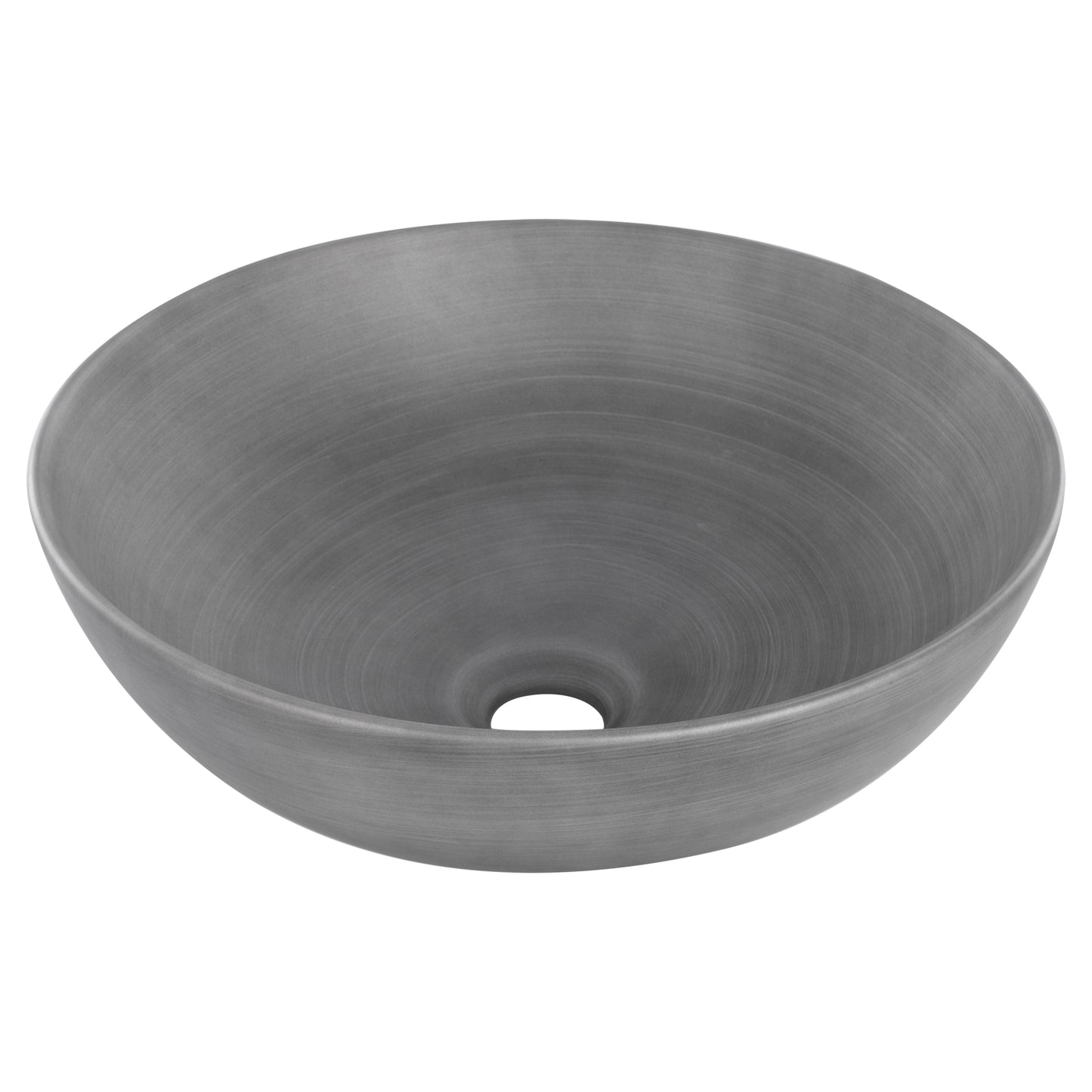 Opbouw waskom Differnz Slim rond 40cm keramiek donkergrijs
