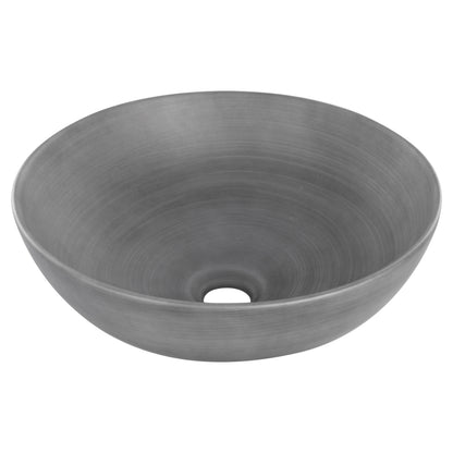 Opbouw waskom Differnz Slim rond 40cm keramiek donkergrijs