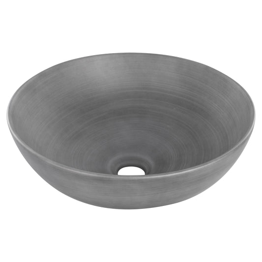 Opbouw waskom Differnz Slim rond 40cm keramiek donkergrijs
