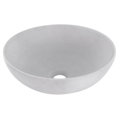 Opbouw waskom Differnz Slim rond 40cm keramiek lichtgrijs