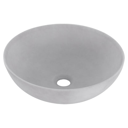 Opbouw waskom Differnz Slim rond 40cm keramiek lichtgrijs