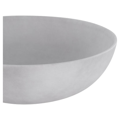 Opbouw waskom Differnz Slim rond 40cm keramiek lichtgrijs