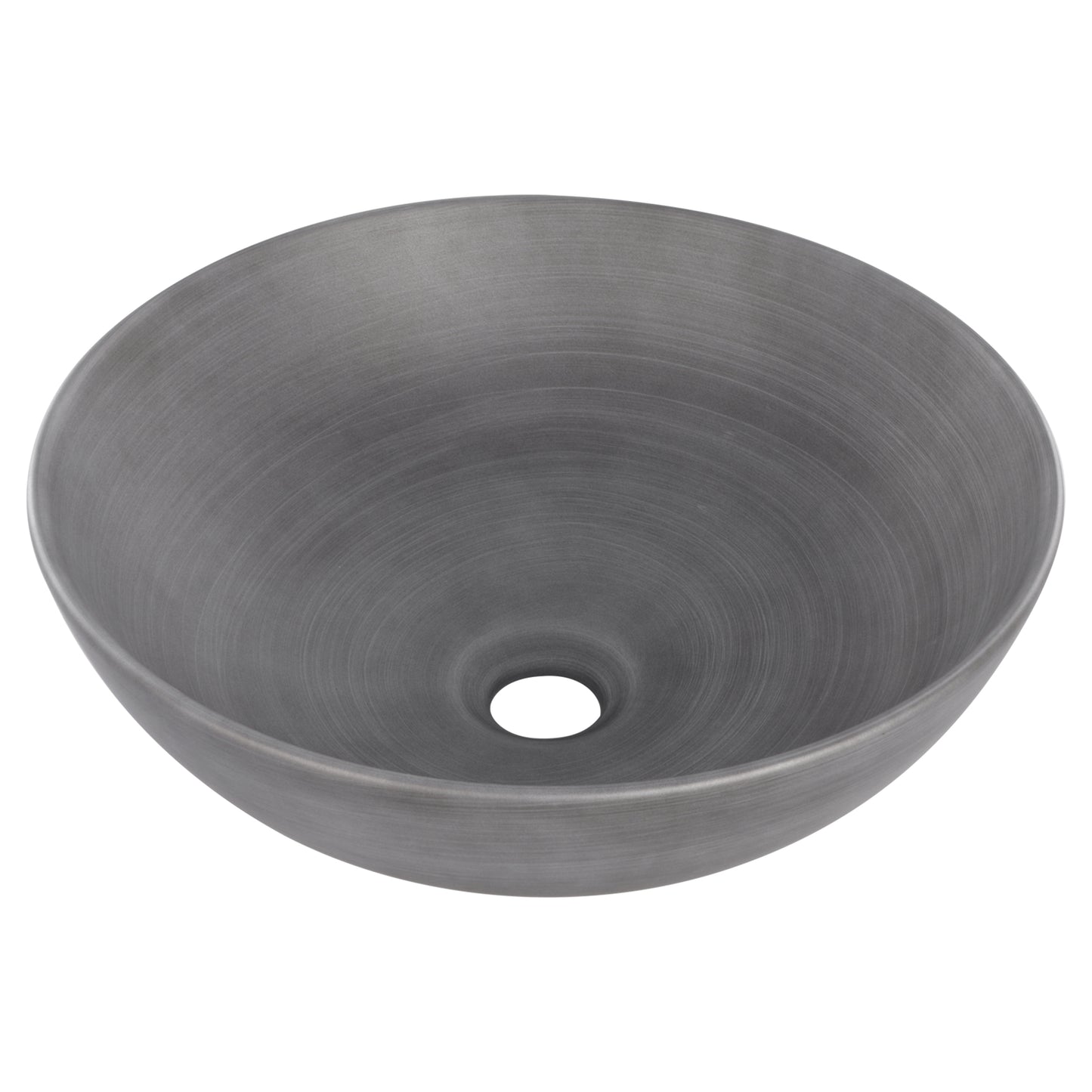 Opbouw waskom Differnz Slim rond 29cm keramiek donkergrijs