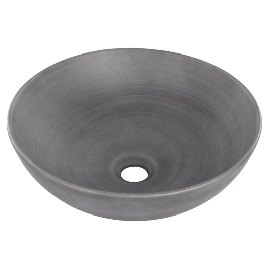 Opbouw waskom Differnz Slim rond 29cm keramiek donkergrijs