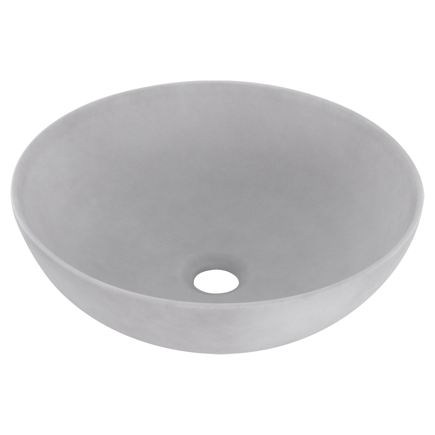 Opbouw waskom Differnz Slim rond 29cm keramiek lichtgrijs