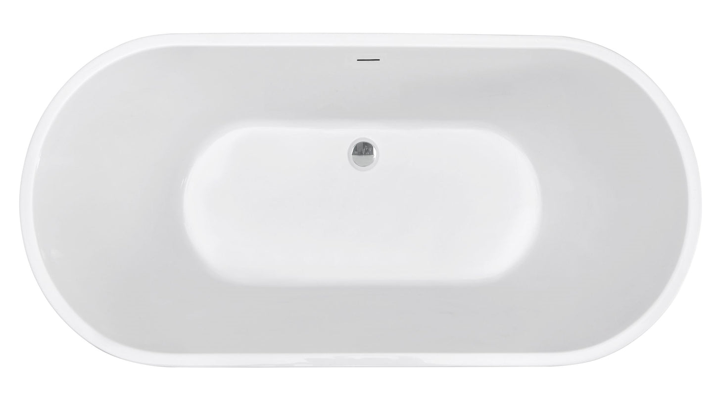 Vrijstaand ligbad Sanitado Elements Becoma 178x80cm glanzend wit