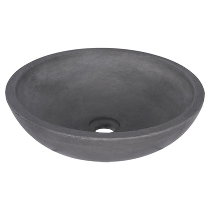 Opbouw waskom Differnz Ravano rond 40cm beton donkergrijs