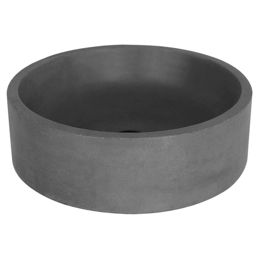 Opbouw waskom Differnz Marba rond 42cm beton donkergrijs