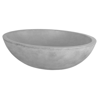 Opbouw waskom Differnz Dias rond 50cm beton lichtgrijs