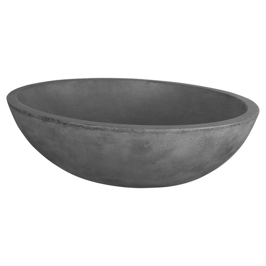 Opbouw waskom Differnz Dias rond 50cm beton donkergrijs