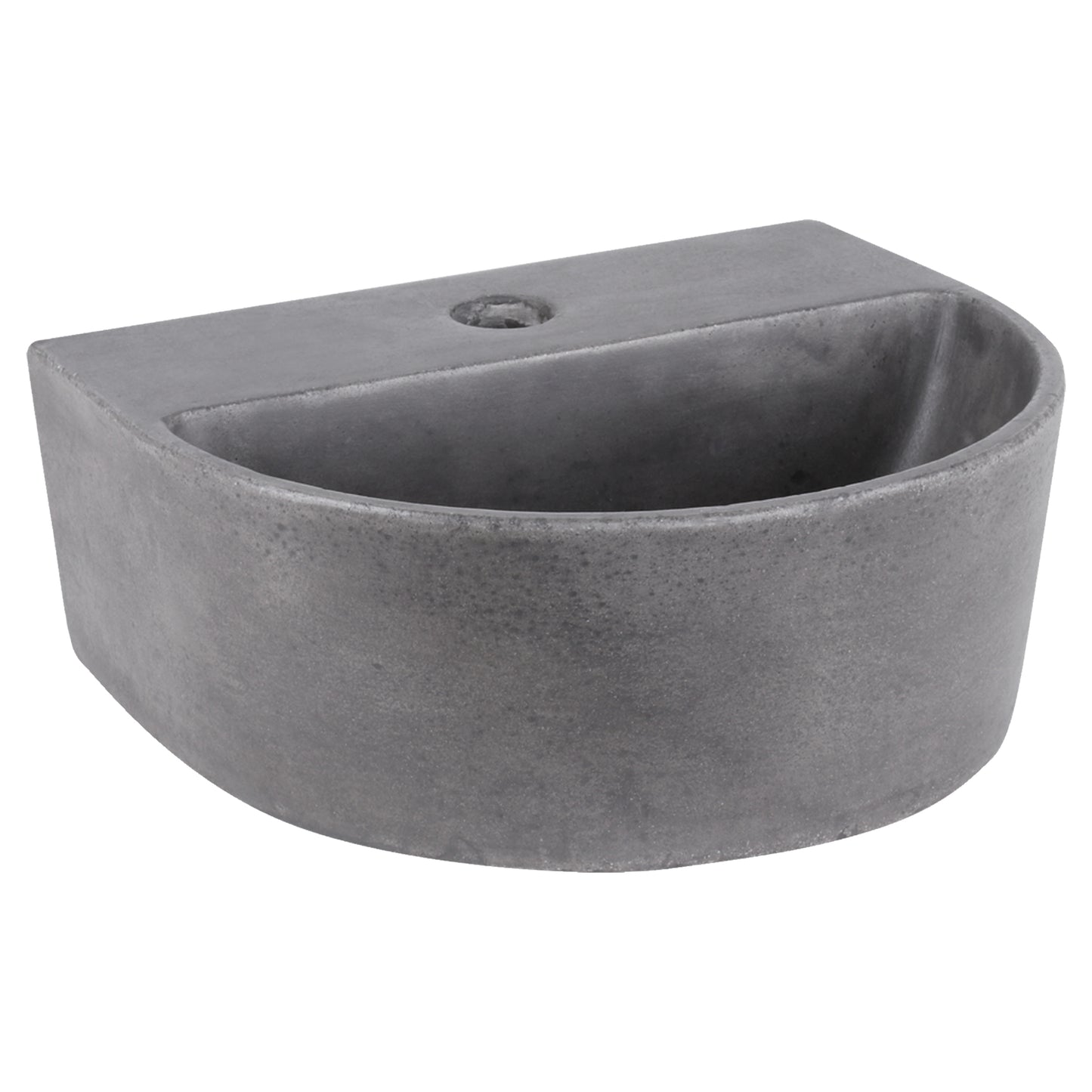Opbouw waskom Differnz Demi halfrond 30cm beton donkergrijs