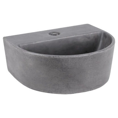 Opbouw waskom Differnz Demi halfrond 30cm beton donkergrijs