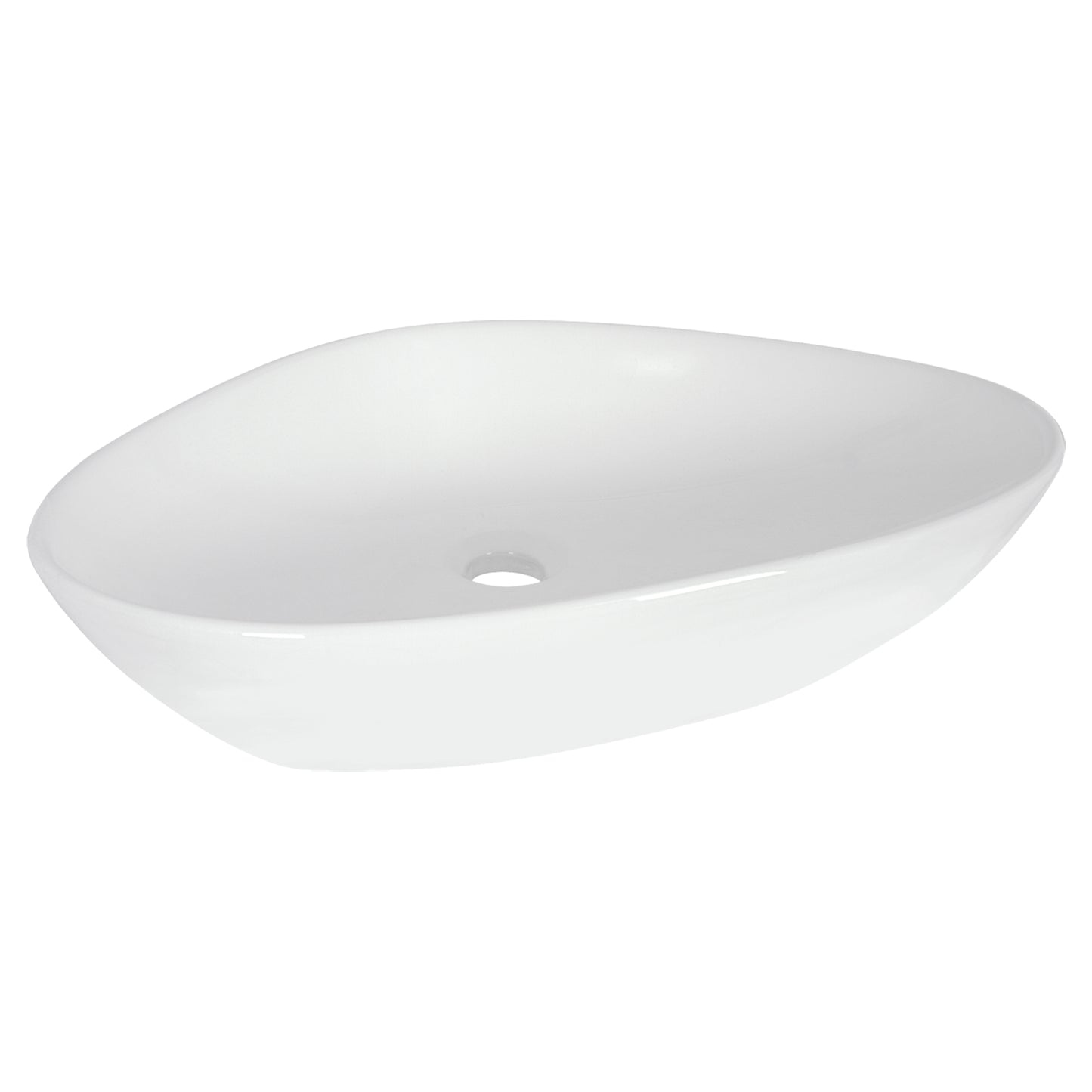 Opbouw waskom Differnz Rigi ovaal 59cm keramiek wit