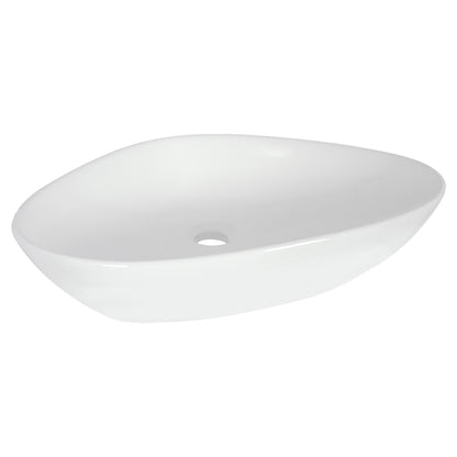 Opbouw waskom Differnz Rigi ovaal 59cm keramiek wit