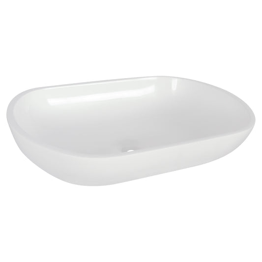 Opbouw waskom Differnz Ovalo 54cm polystone wit