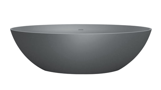 Vrijstaand ligbad Sanitado Elements Just New solid surface 180x85cm mat grijs
