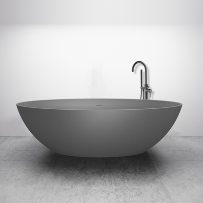 Vrijstaand ligbad Sanitado Elements Just New solid surface 180x85cm mat grijs