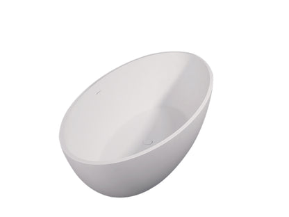 Vrijstaand ligbad Sanitado Elements Just New solid surface 180x85cm glanzend wit