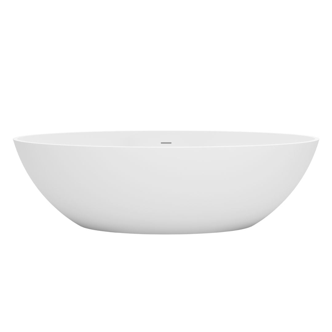 Vrijstaand ligbad Sanitado Elements Just New solid surface 180x85cm glanzend wit