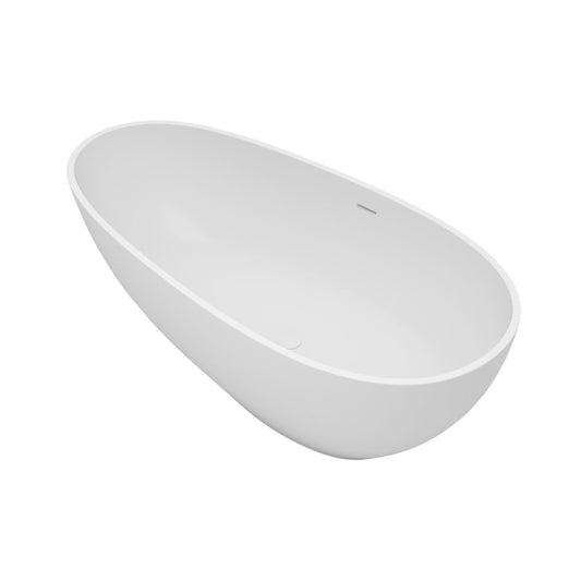 Vrijstaand ligbad Sanitado Elements Puur solid surface 180x90cm glanzend wit
