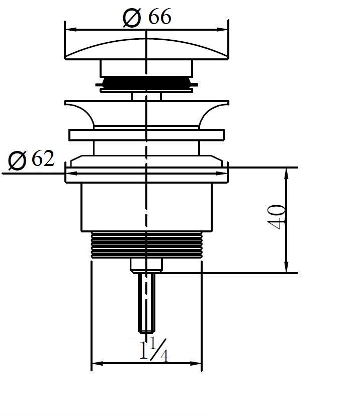 Sanitado Industry Luxe Klikwaste 5/4" RVS Exclusief