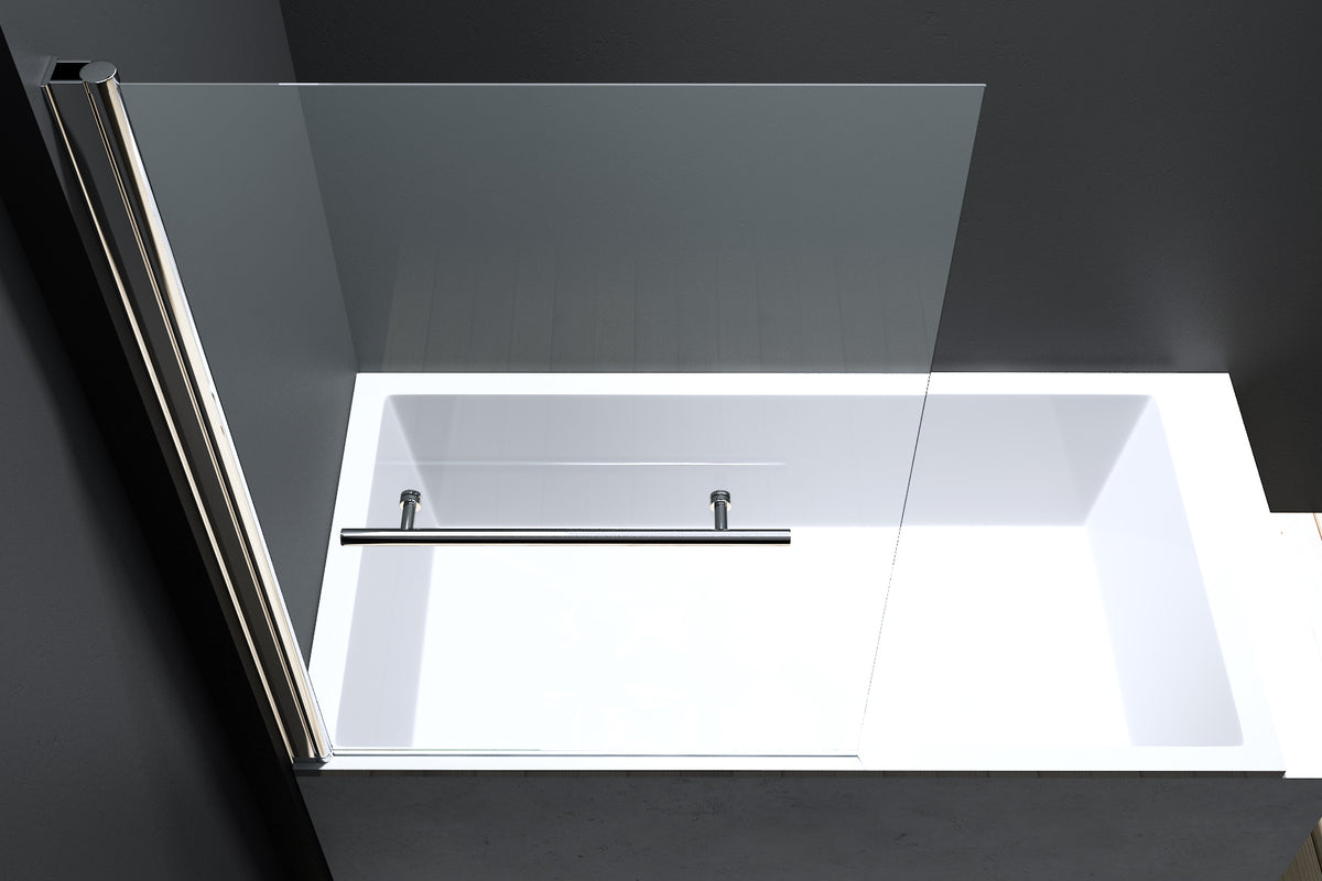 Sanitado Elements Badwand 80x140cm Draaibaar Met Handdoekhouder Chroom