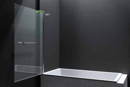Sanitado Elements Badwand 80x140cm Draaibaar Met Handdoekhouder Chroom