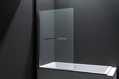 Sanitado Elements Badwand 80x140cm Draaibaar Met Handdoekhouder Chroom