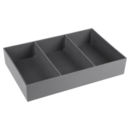 Lade organizer set Differnz 3dlg in grijs kunststof
