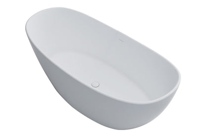 Vrijstaand ligbad Sanitado Elements Orto solid surface 180x85cm mat wit