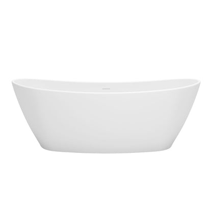 Vrijstaand ligbad Sanitado Elements Orto solid surface 180x85cm mat wit