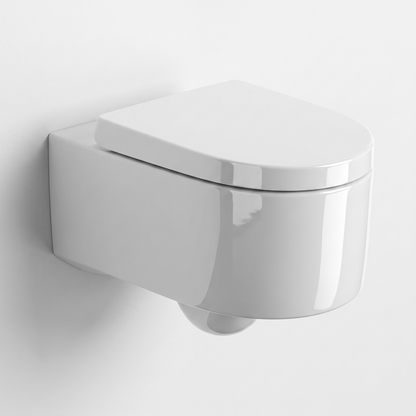 Wandcloset Sanitado Elements Rapido met softclose toiletzitting in glanzend wit