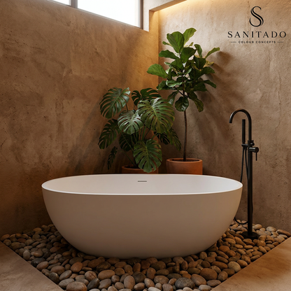 Vrijstaand ligbad Sanitado Elements Cruise 180x80cm mat wit