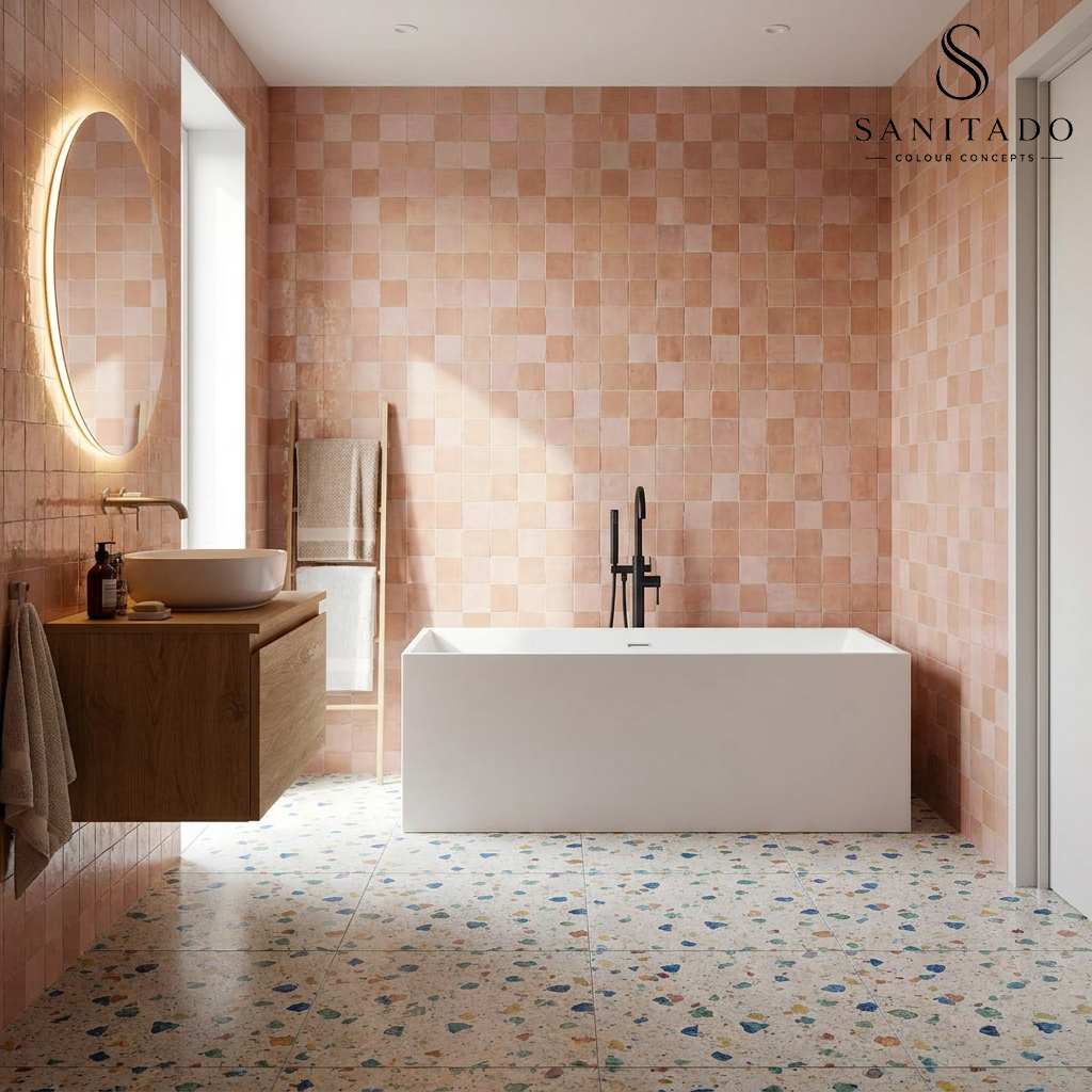 Vrijstaand ligbad Sanitado Industry Experience solid surface 170x72cm mat wit