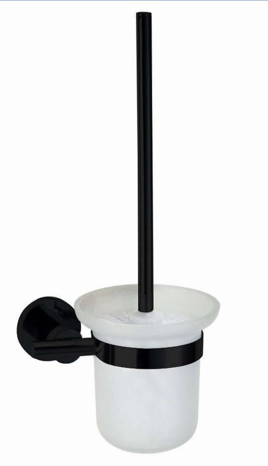 Sanitado Industry Luxe Wand-Toiletborstelset Mat Zwart