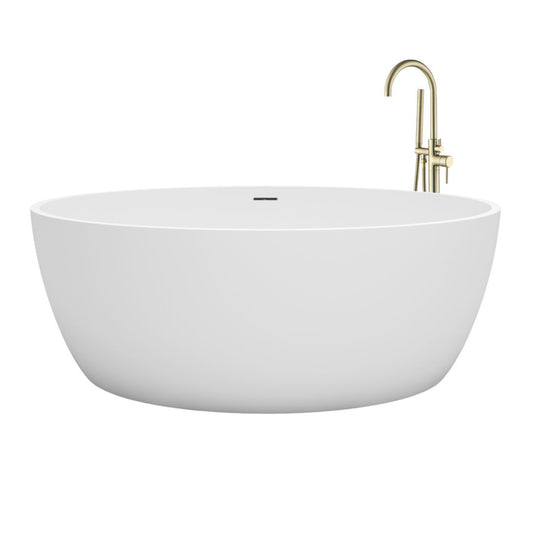 Vrijstaand ligbad Sanitado Elements Cirkel 153cm mat wit